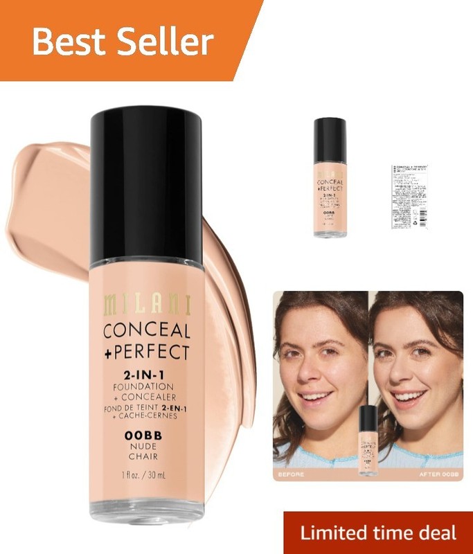 Conceal + Perfect 2-in-1 Foundation & Concealer – 00BB-Nude, Flawless Finish