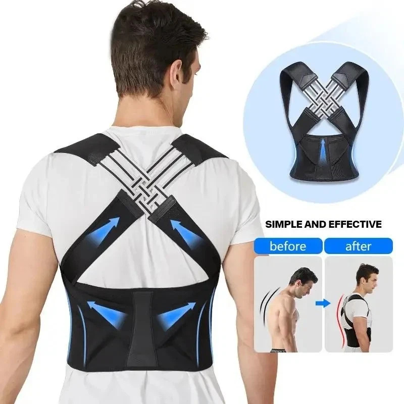 Back Brace Posture Corrector for Women and Men, Shoulder Straightener Adjustable gallery
