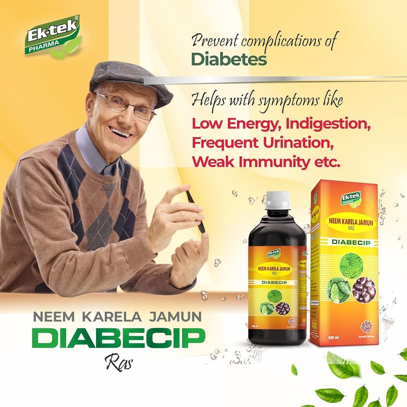 EKTEK PHARMA DIABECIP JUICE | NEEM KARELA JAMUN 500ML gallery