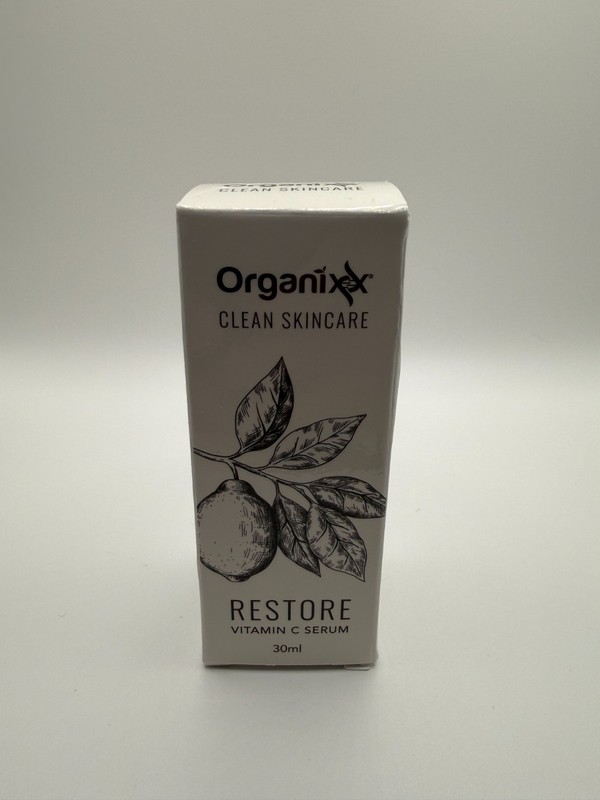 Organixx Restore Vitamin C Serum Clean Skincare 30ml Brightening Anti-Aging New