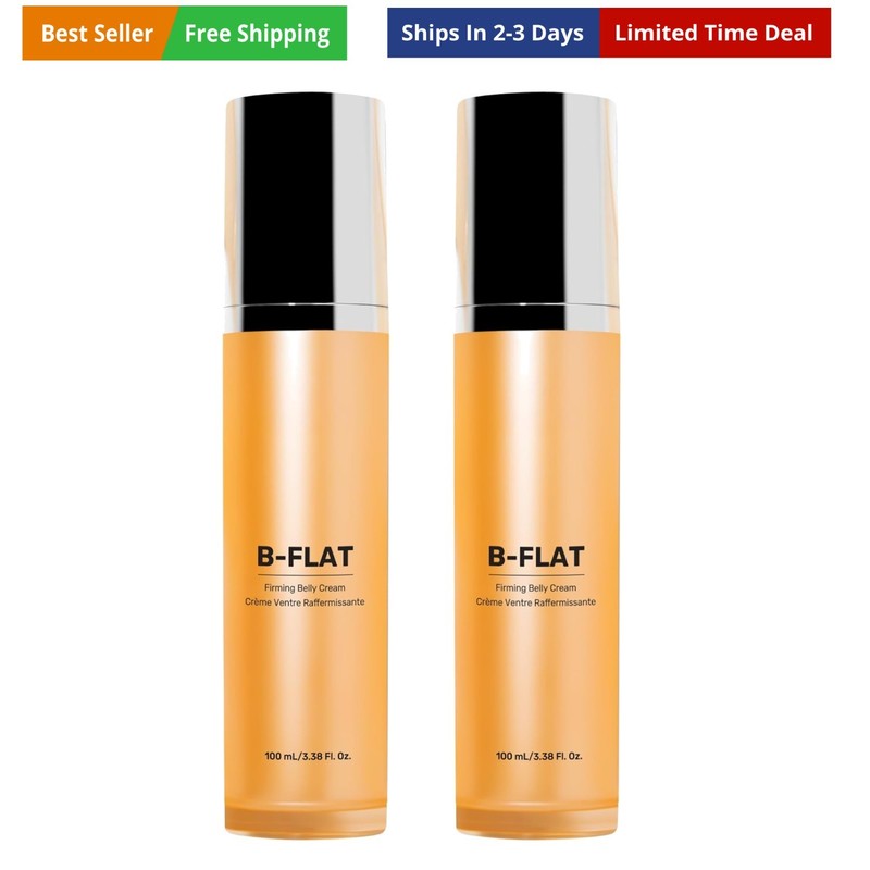 B-FLAT Belly Firming Cream for Women – Skin Tightening & Moisturizing Treatme…