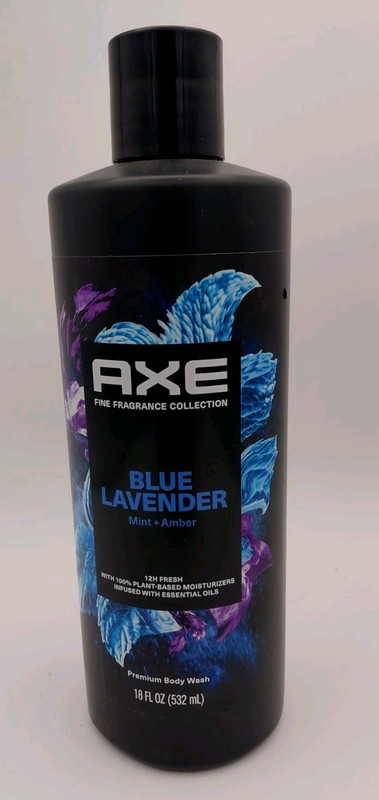 Axe Body Wash, Blue Lavender – Mint + Amber, 18 fl oz (532 ml), New