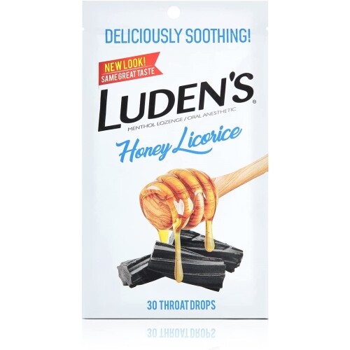 2 Bags Of Ludens Honey Licorice Throat Drops 30 Count Each