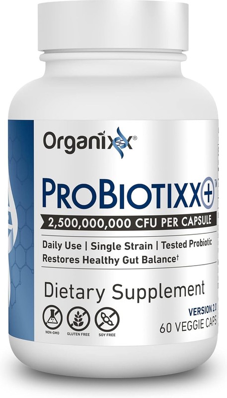 Organixx ProBiotixx+ Probiotic Supplement, Daily Probiotics for Women & Men Fo