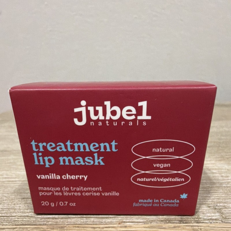 Jubel Naturals Treatment Lip Mask Vanilla Cherry Vegan Natural 0.7 oz