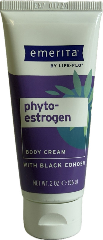 Emerita by Life-Flo Phytoestrogen Body Cream with Black Cohosh 2oz (New in Box)