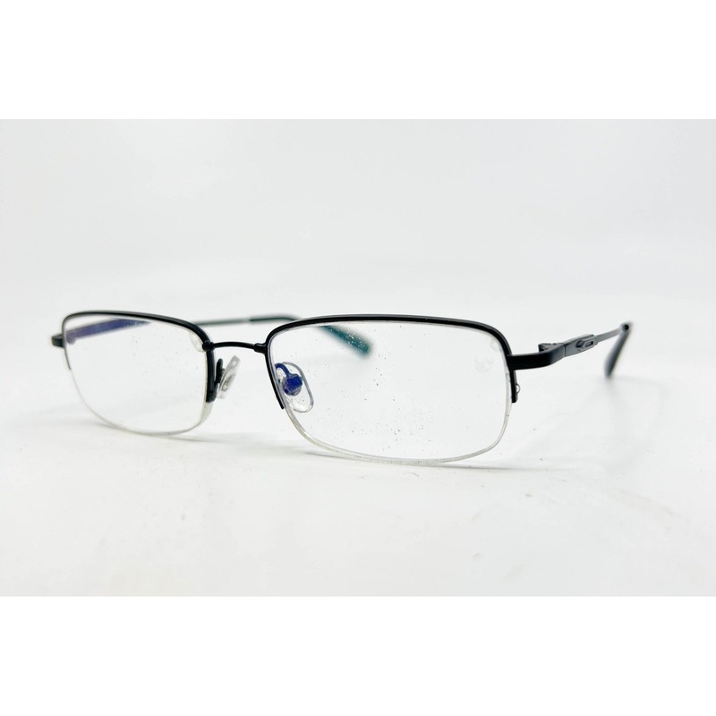 Designoptics Eyeglasses Women Black Rectangular Half Rim 49-17-140