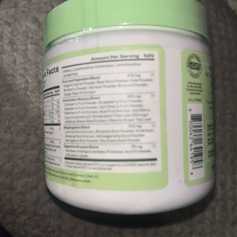 Bloom Greens & Superfoods Powder Strawberry Kiwi 30 Servings 6.39 oz Exp 6/2026 gallery