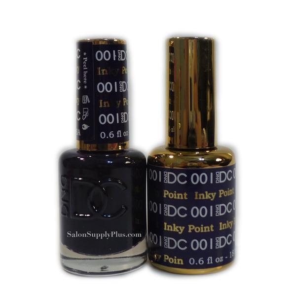 DND DC GEL – DUO SET (GEL + MATCHING LACQUER) – 001 INKY POINT