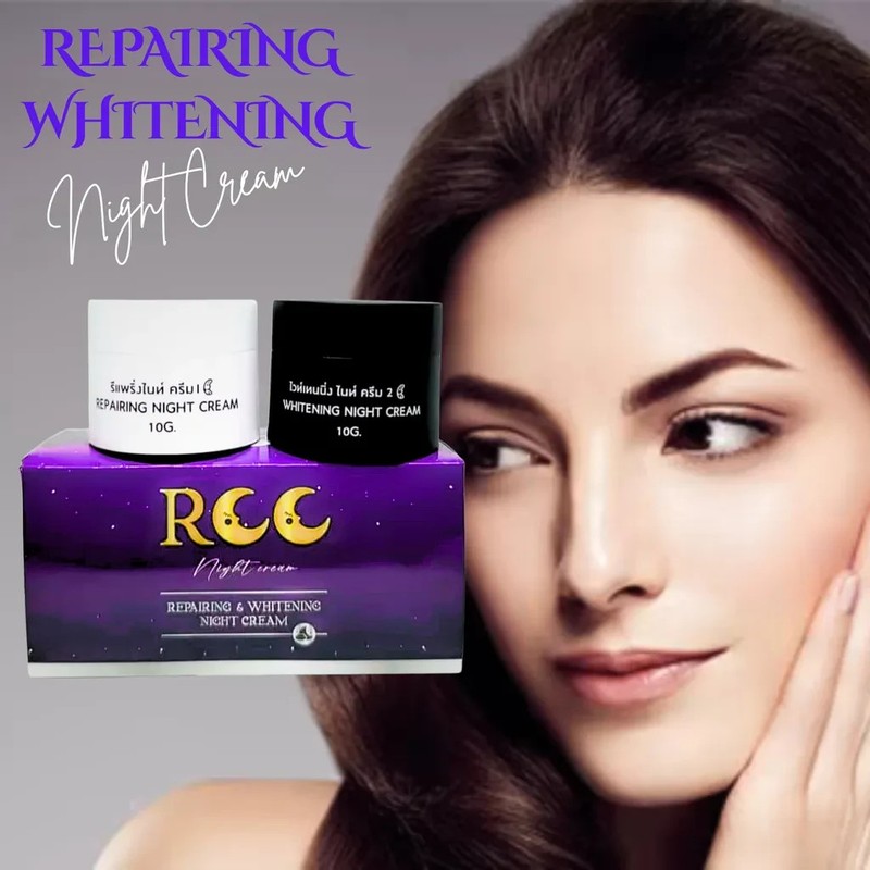 RCC Night Cream Repairing Whitening Skin Care Set for Acne Marks & Dark Spots