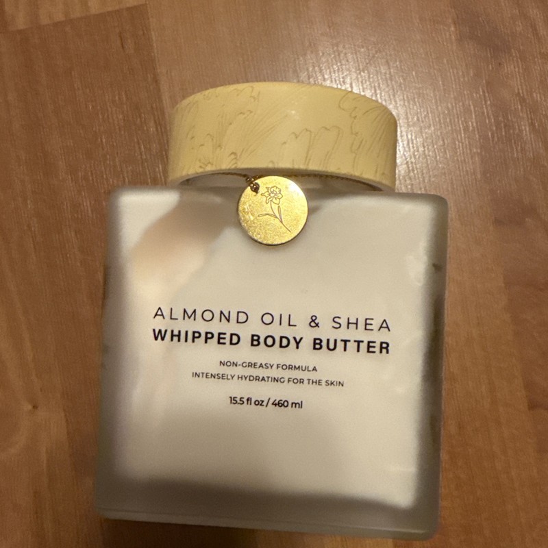 Enchante’ Almond Oil & Shea Whipped Body Butter 15.6 oz Glass Jar NEW