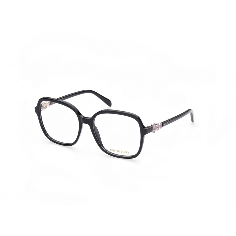 Emilio Pucci EP5177 001 Black Plastic Optical Eyeglasses Frame 54-16-140 Women