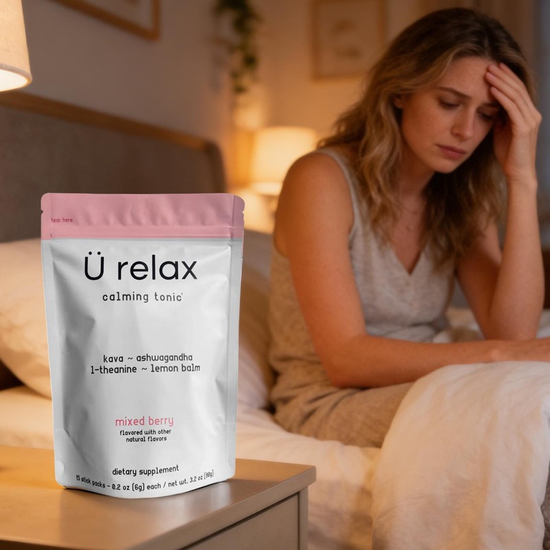 U Relax Calming Tonic- 15 Packets MIXED BERRY Flavor Relax Calming Drink gallery