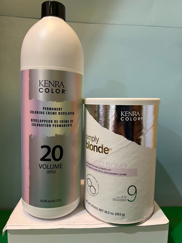 2 Kenra Color Simply Blonde Beyond Bond Lightener & Developer (Choose) 9 Levels