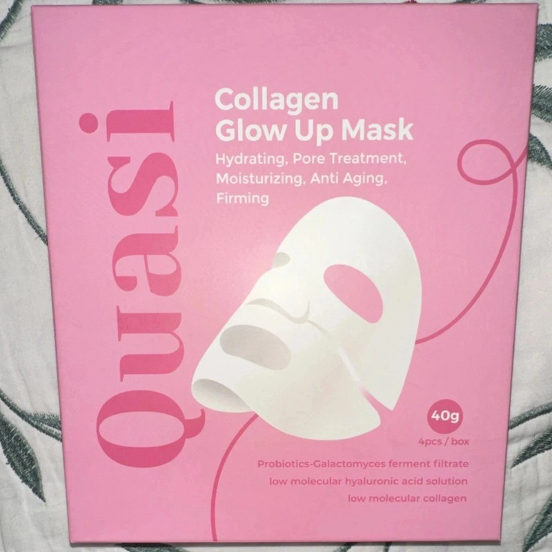 Quasi-Collagen Glow Up Mask | Hydrating & Firming Facial Mask – 4 pcs/box