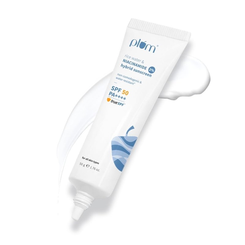 SPF 50 Niacinamide & Rice Water Sunscreen | Oily, Dry, Combo Skin | UVA/UVB Prot gallery