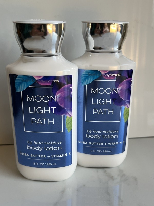 Bath & Body Works BBW Moon Light Path Body Lotion shea vitamin E 8 oz each