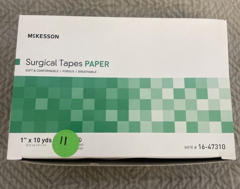 McKesson Medical Surgical Hypoallergenic Tape 1″ X 10 Yds. 16-47310 (11 Rolls)