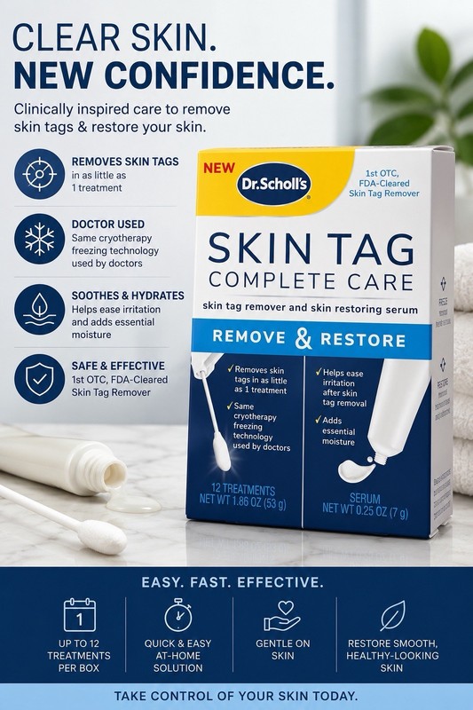 Dr. Scholl’s Complete Care Skin TAG Remove & Restore Serum