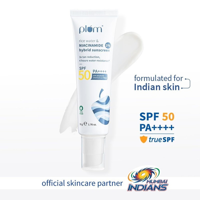 SPF 50 Niacinamide & Rice Water Sunscreen | Oily, Dry, Combo Skin | UVA/UVB Prot gallery