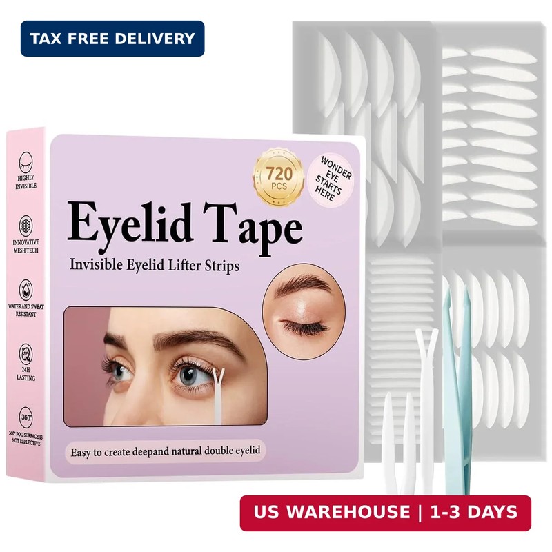 720PCS Invisible Eyelid Tape – Eyelid Lifter Strips – Eyelid Tape for Hooded Eye