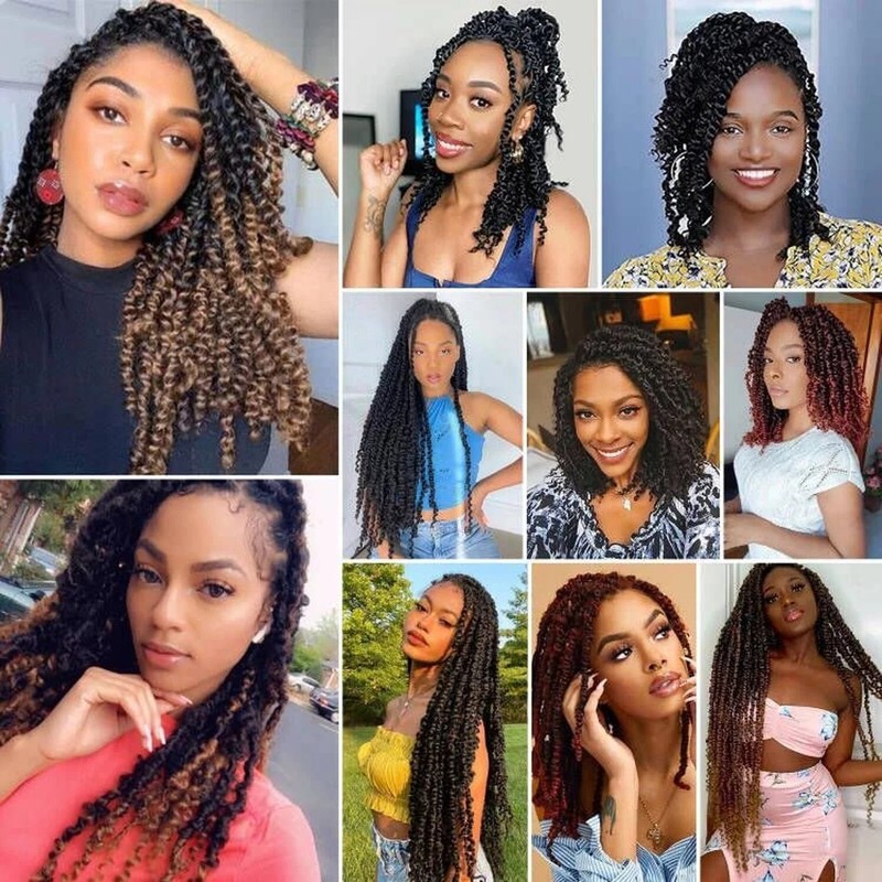 Passion Twist Crochet Hair,12 Inch 9 Packs Pretwisted Passion Twist Hair, Sof... gallery