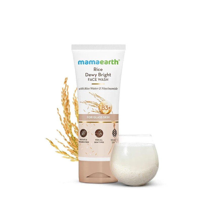 Nourishing Rice Water & Niacinamide Face Wash - Fresh & Smooth Skin, 100ml gallery