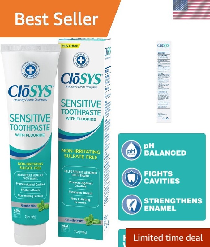 Fluoride Toothpaste 7 Oz with Gentle Mint Flavor – Whitening & Plaque Control