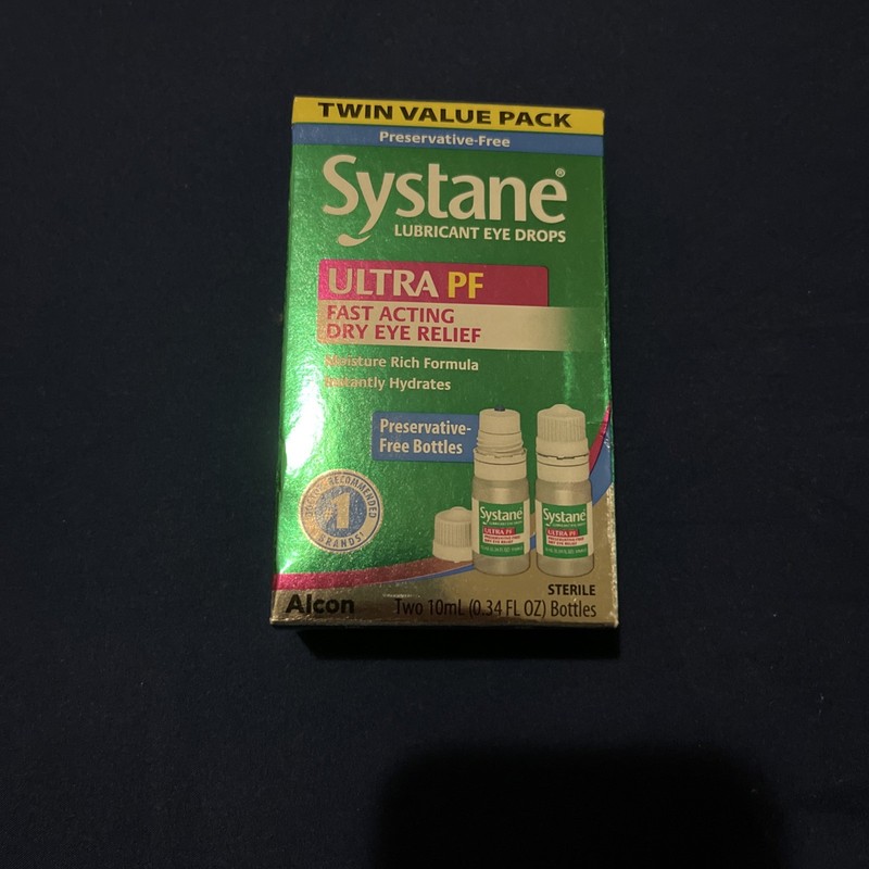 Systane Ultra PF Twin Pack Eye Drops – Two 10mL (0.34 FL OZ) Bottles, Exp 2027+