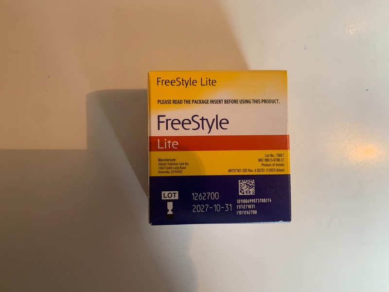 Freestyle Lite 100 Test Strips Expires 10/31/2027