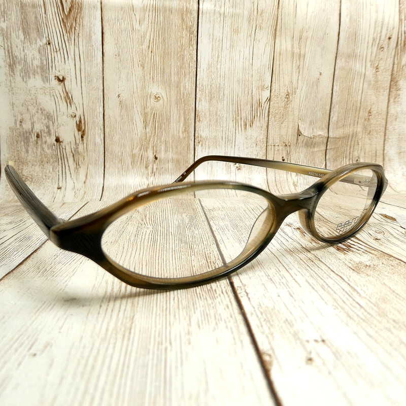 EyeBro Optix Beige Marble Oval Eyeglasses FRAMES – EO-5024 48-16-140 NEW NWOT