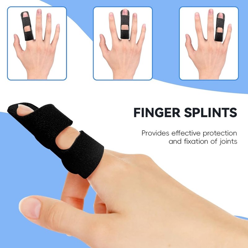 Neoprene Trigger Finger Splints for Index, Middle, & Ring Fingers - 2 Pack gallery