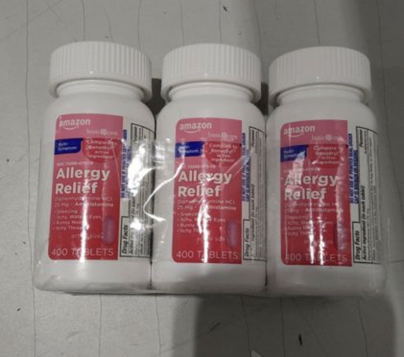 3-Pack – Amazon Basic Care Complete Allergy Relief 400 Count