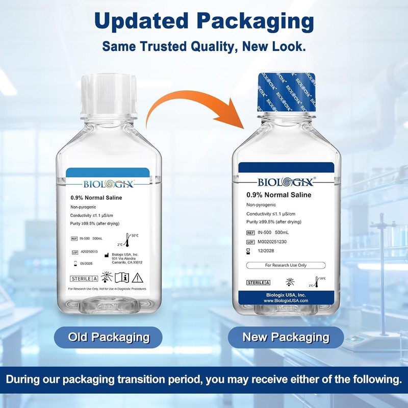 0.9% Normal Saline Solution - 500ml with Sterility, pH Stability & Low Endotoxin gallery