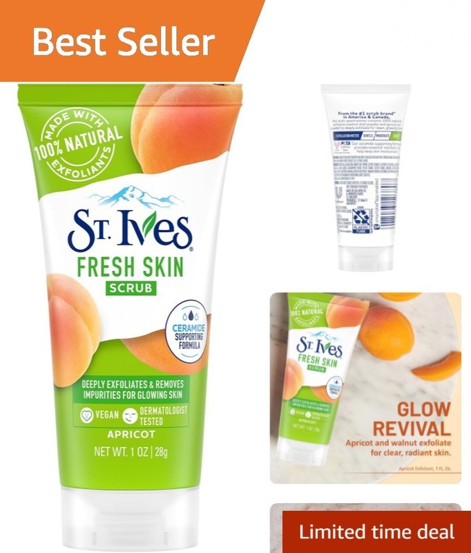 Cruelty-Free Apricot Scrub – 1 Oz Travel-Size Exfoliant for All Skin Types