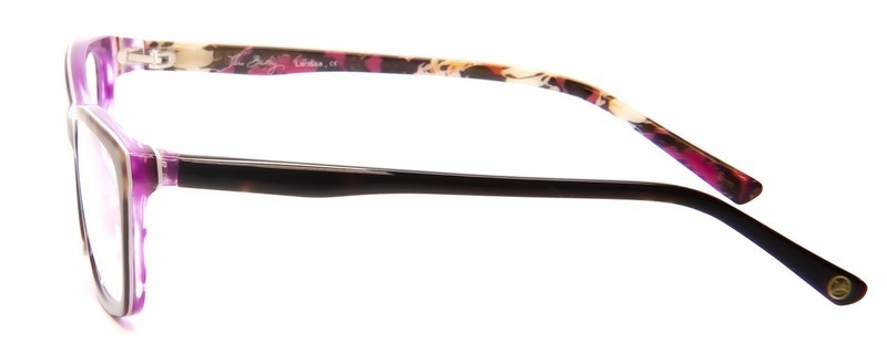 Vera Bradley Larissa Designer Reading Glasses in Rosewood Purple Tortoise 54 mm gallery