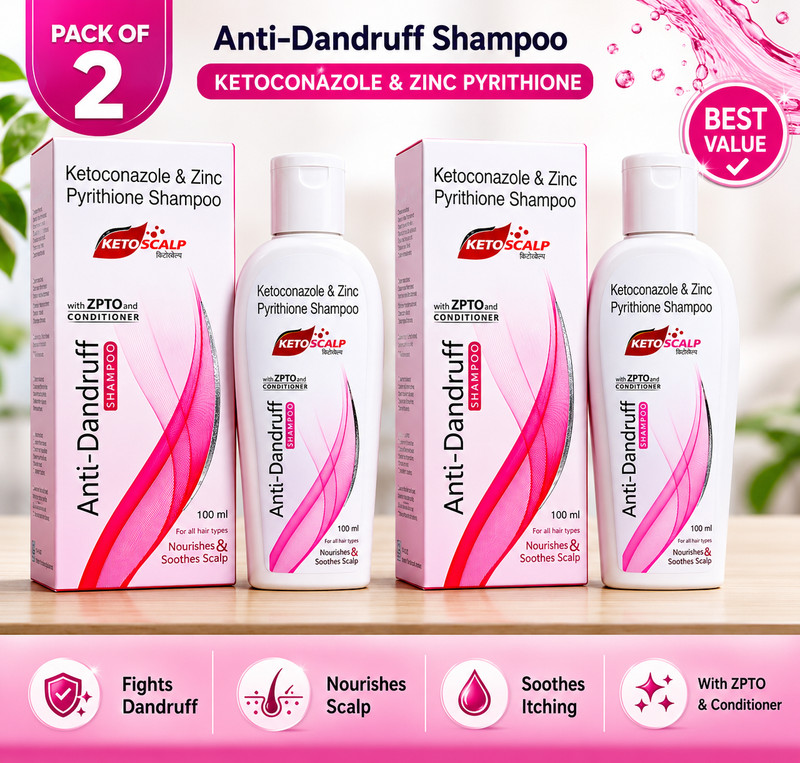 KetoSCALP Shampoo and Hair Conditioner from Leeford | Pack of 2 Fast Shipping