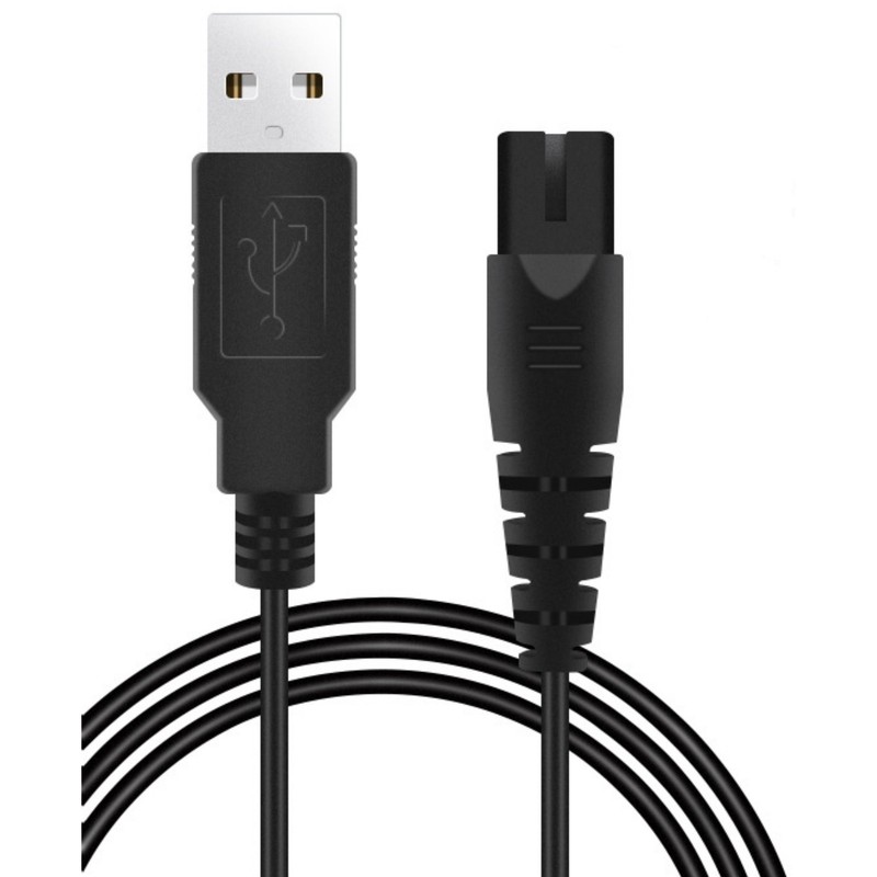 Charging Cord for Electric Shaver USB Power Cable DC12-24V 1A 124cm Long Cable