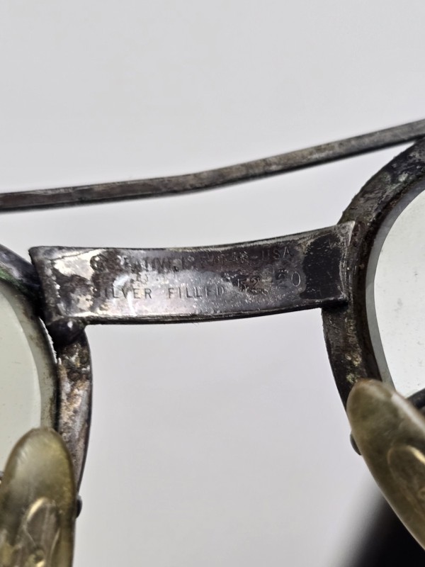 Vintage Creative Eyewear Eyeglasses Frame Aviator Silver Filled 53-4-145 gallery