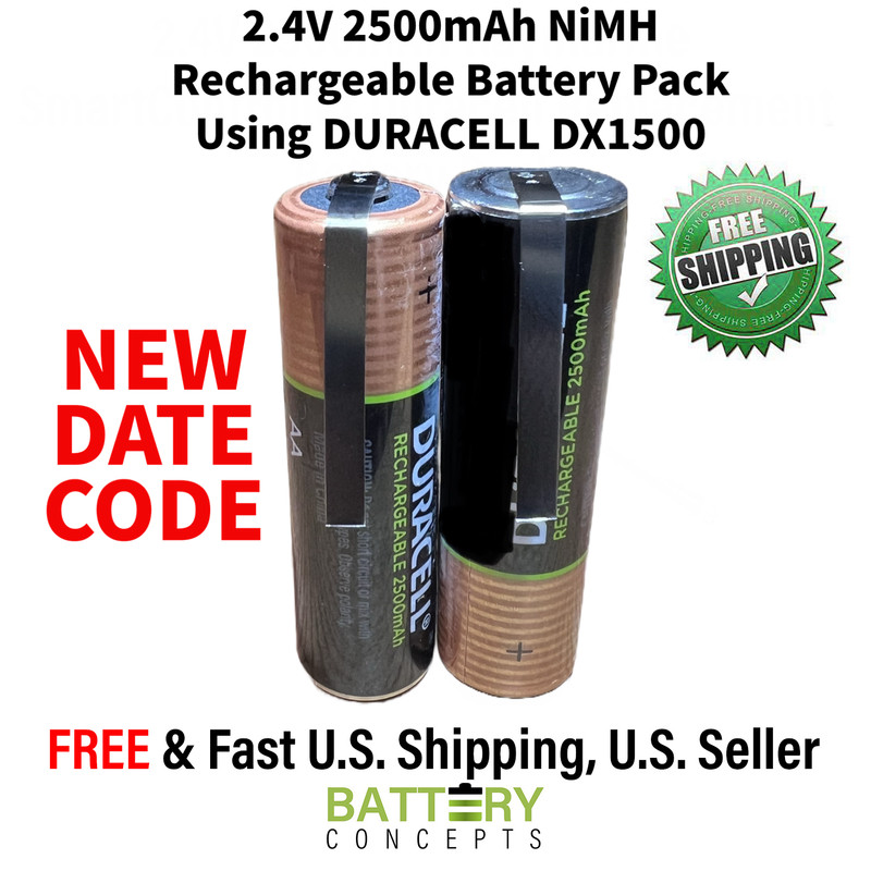 Philips Norelco Replacement Battery 2.4V 2500mAh AA NiMH Electric Razor/Shaver