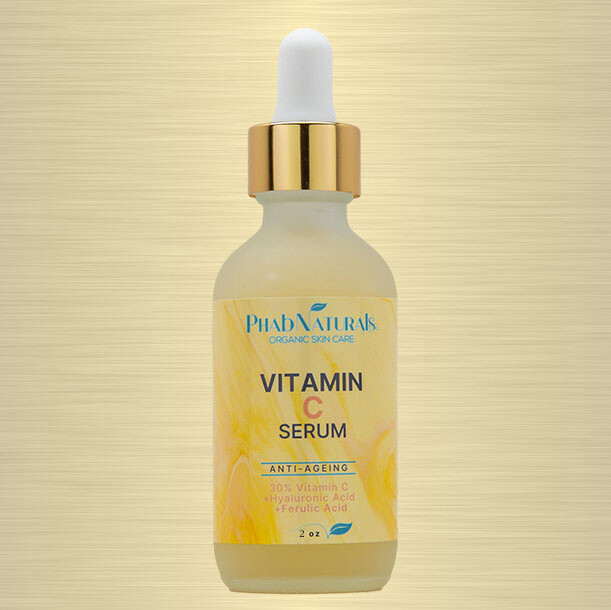 Vitamin C Serum 30% + Ferulic & Hyaluronic Acid – Anti-Ageing Brightening Cream