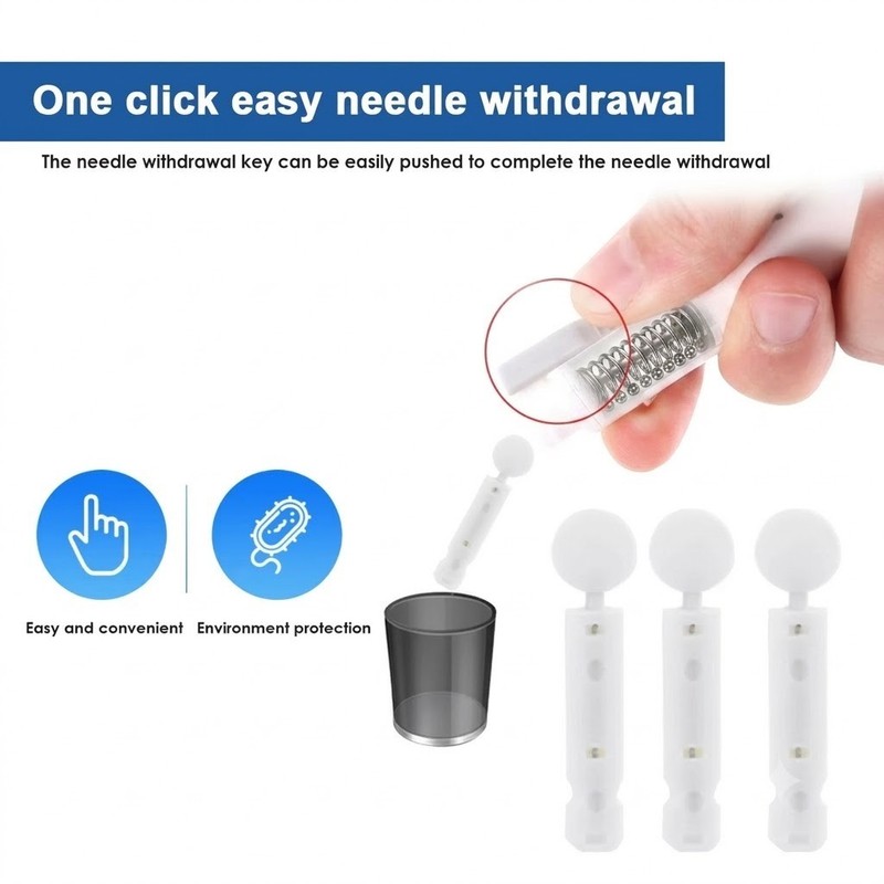 50Pcs Sterile Lancets Kit for 28G Pen Glucose Meter Disposable Needles gallery