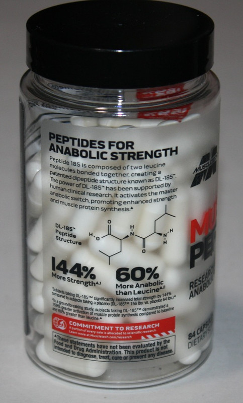 MuscleTech Muscle Peptide 185 Strength and Muscle Growth 84 Veg Capsules NEW gallery
