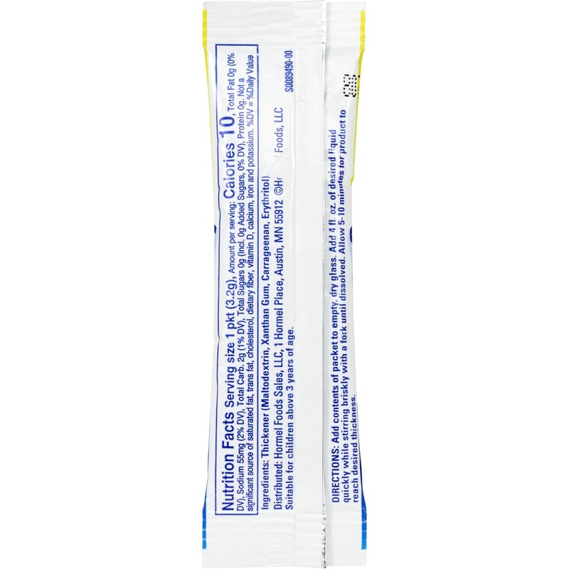 Thick & Easy Clear Food & Drink Thickener Unflavored 3.2 Gram Packet 100 Ct gallery