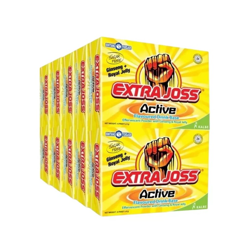 EXTRA JOSS 60 BOX (360 SACHETS) Energy Drink Powder Sugar Free Boost Stamina