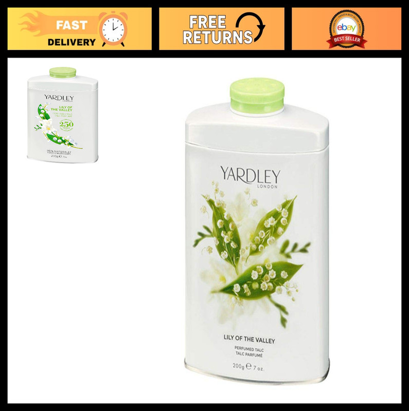 Lily of the Valley Perfumed Talc 200g – Fragrant Body Powder for Soft Skin