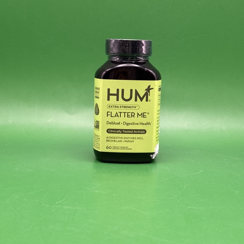 Hum Nutrition Flatter Me Digestive Enzymes Capsules – 60 Count Exp 8/26