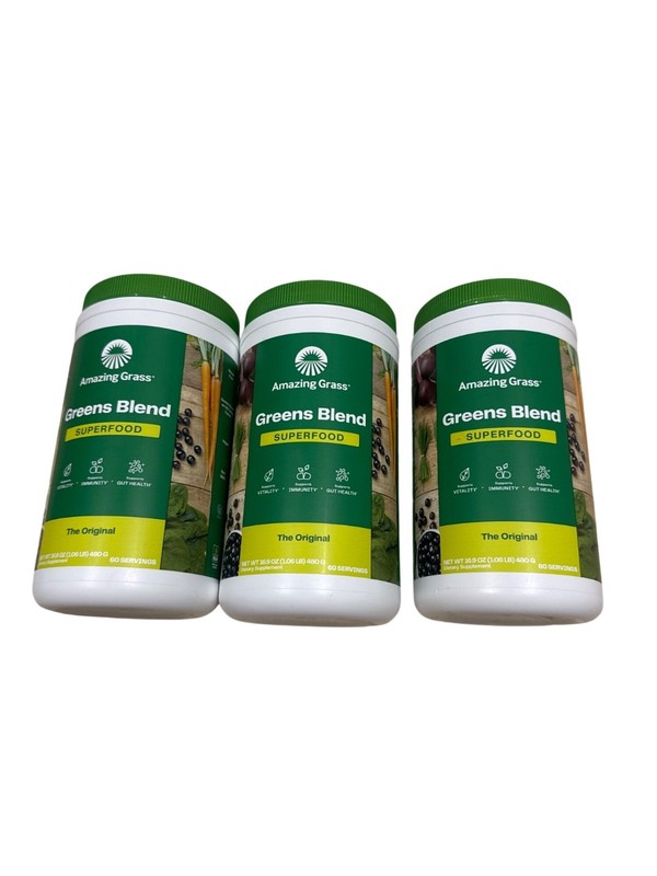 Amazing Grass, the Original Green Superfood, 17 Oz (Lot of 3)