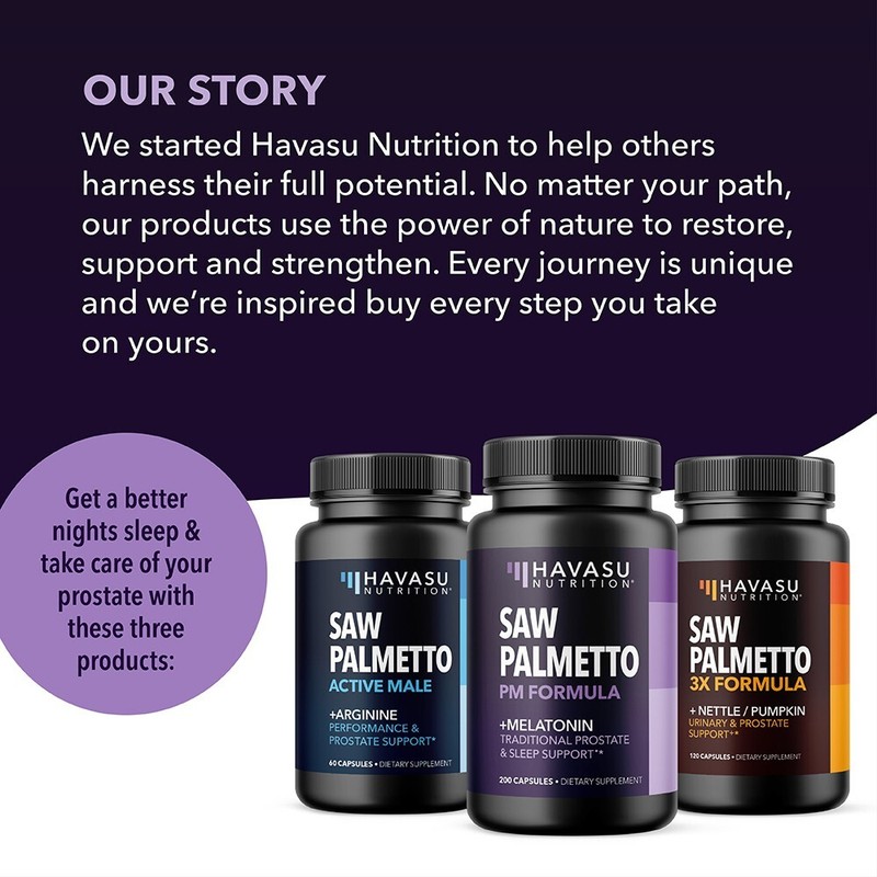 Saw Palmetto with Melatonin for Sleep & Prostate Supplement Saw Palmetto, 200 ct gallery