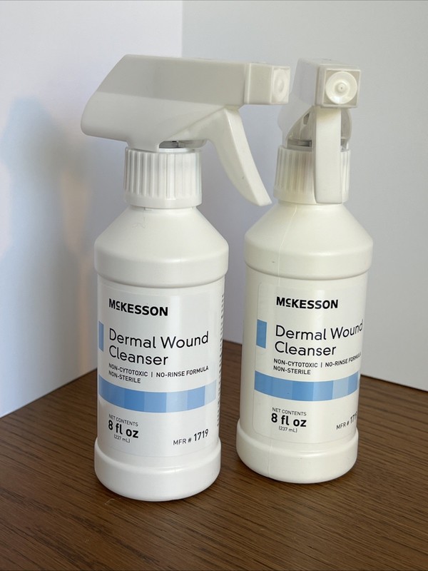 McKesson 1719 Dermal Wound Cleanser Spray 8fl oz Pack of 2 Exp 11/2027 FREE SHIP